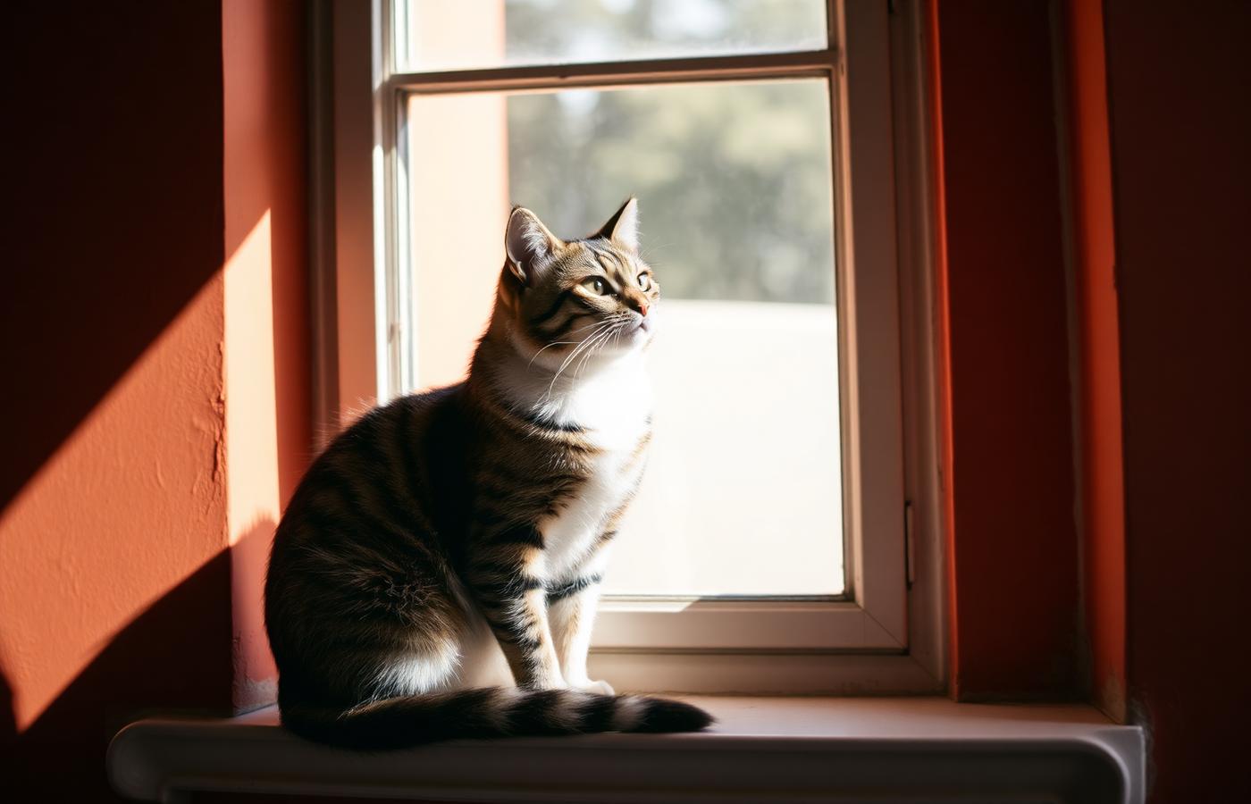 Gato en ventana
