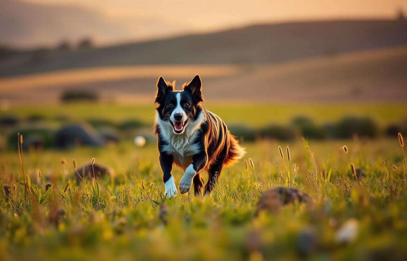 Border collie corriendo